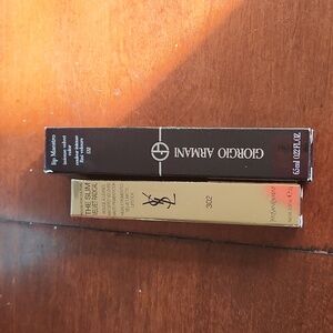 Brand new. Ysl lipstick and giorgio armani lip
